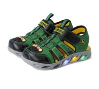 Skechers Boy's Hypno-Splash Sandals, Green & Black Synthetic/Yellow Trim, 9.5 UK