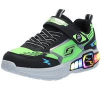 Skechers Boys' Light Storm 3 Trainers, Black lime green, 8.5 UK