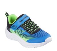 Skechers Boys Lightweight Toddler Gore and Strap Sn Trainers - Black/Blue, UK8