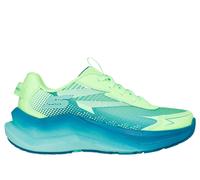 Skechers Boy's Max Cushioning Ascender - Stable-Pacer Sneaker in Lime, Size 3.5 | Synthetic/Textile, Machine Washable