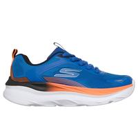 Skechers Boy's Max Run - Paceweaver Sneaker in Blue/Orange, Size 1 | Textile/Synthetic