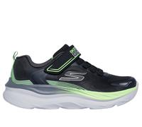 Skechers Boy's Max Run Sneaker in Black/Lime, Size 12.5 | Textile/Synthetic, Machine Washable
