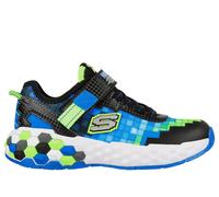 Skechers Boy's Mega-Craft 2.0 Sneaker in Black/Lime, Size 1 | Textile/Synthetic, Machine Washable