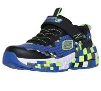 Skechers Boys Mega-Craft 3.0 Sneakers Black Synthetic/Blue Textile/Lime Trim 11 UK Child