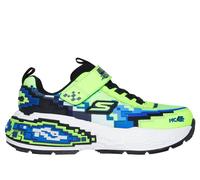 Skechers Boy's Mega-Craft 4K Sneaker in Lime/Black, Size 10 | Textile/Synthetic, Machine Washable