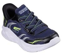 Skechers METEOR-LIGHTS-BRISK-BEAMS Boys Trainers Navy/Black - UK 3.5 (Older Kids)