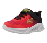 Skechers Meteor Lights BKBL Black Blue Kids trainers 401495N in a Plain Man-made in Size 25