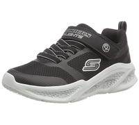 Skechers Boys Meteor-lights Work, Black Textile Synthetic Grey Trim, 1 UK Child