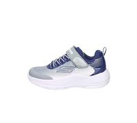 Skechers Boy's Microspec Advance Sneaker in Navy Blue/Light Gray, Size 11.5 | Textile/Synthetic, Machine Washable