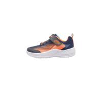 Skechers Boys Microspec Advance Sneaker, Navy Orange, 3 UK Child