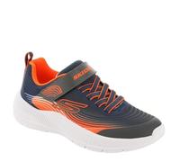 Skechers Microspec Jnr NVOR Navy Kids trainers 403926L in a Plain Textile in Size 37