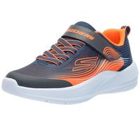 Skechers Boy's Microspec Advance Sneakers, Navy & Orange Textile/Synthetic/Charcoal, 3.5 UK Child