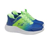 Skechers Boys' Microspec Advance Trainers, Light grey multi-coloured, 12 UK Child