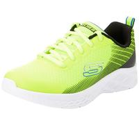 Skechers Boys Microspec Ii Vovrix Trainers, Yellow Textile Synthetic Black Blue Trim, 1.5 UK