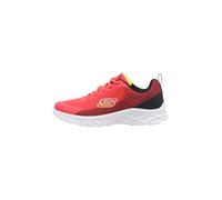 Skechers Boys Microspec Ii Vovrix Trainers, Red Textile Synthetic Black Trim, 1 UK