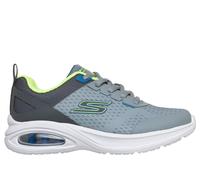 Skechers Boy's Microspec Max Advance Sneaker in Gray/Charcoal, Size 5 | Textile/Synthetic
