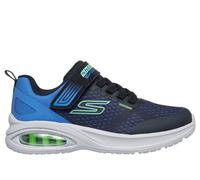 Skechers Boy's Microspec Max Advance - Squad-Pacer Sneaker in Black/Lime, Size 4 | Textile/Synthetic