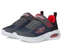 Skechers Boy's MICROSPEC MAX Advance Squad-Pacer Trainers, Charcoal Textile/Synthetic/Black & Red Tr, 11.5 UK Child