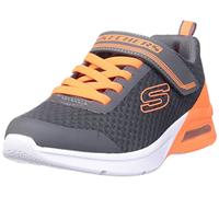 Skechers 403773L CCOR Sneaker, Charcoal Textile/Orange Trim, 10.5 UK