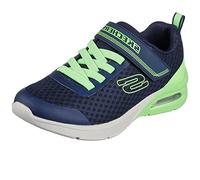 Skechers Boy's Microspec Max - Gorvix Sneakers, Navy Textile Lime Trim, 11 UK Child