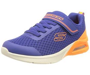 Skechers Boy's Microspec Max - Gorvix Sneakers, Royal Textile / Orange Trim, 13.5 UK Child