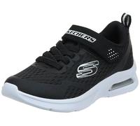 Skechers Boys Microspec Max Torvix Sneaker, Black Textile Black White Trim, 3 UK