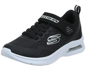 Skechers Boy's Microspec Max Torvix Sneakers, Black Textile/ Black & White Trim, 1 UK Child