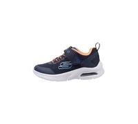 Skechers Boys Trainers, Navy Textile/Synthetic/Orange & Blue Trim, 10.5 UK