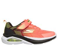 Skechers Boy's Microspec Max Velocity Sneaker in Orange/Black, Size 12 | Textile/Synthetic