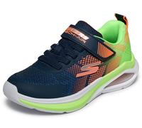 Skechers Boy's MICROSPEC MAX Velocity Trainers, Navy Textile/Synthetic/Lime & Orange Trim, 2 UK Child