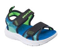 Skechers Boys' Microspec-Splash Sandal, Black, 2 UK Child