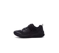 Skechers Boy's Microspec Texlor Sneaker, Black Textile Trim, 4 UK