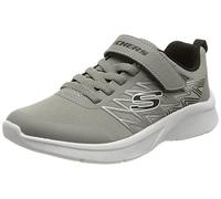 Skechers MICROSPEC TEXLOR Sneaker, Gray Textile/Black Textile & Trim, 11 UK