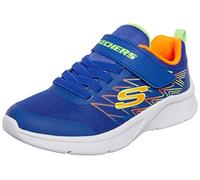 Skechers Boy's Microspec Trainers, Blue Orange, 11 UK Child