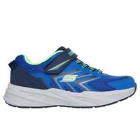 Skechers Boy's Microspec Tread Sneaker in Blue/Navy Blue, Size 4 | Synthetic/Textile, Machine Washable