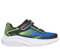 Skechers Boy's Microspec Velocity - Grid-Drift Sneaker in Black/Lime, Size 9.5 | Synthetic/Textile, Machine Washable