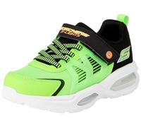 Skechers Boys Trainers, Lime Synthetic/Textile/Black & Orange Tri, 10 UK