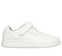 Skechers Boy's Quick Street Lite Sneaker in White, Size 4 | Synthetic, Machine Washable