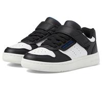 Boy's Skechers Boys' Quick Street Gore & Strap Sneaker Black/White - Black/Multi - Size: 12