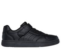 Skechers Boy's Quick Street Sneaker in Black, Size 12.5 | Synthetic/Textile, Machine Washable