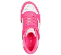 Skechers Boys' Quick Street Style Stride Shoes, Neon Pink White, 31 EU