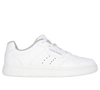 Skechers Boy's Quick Street - Vorton Sneaker in White, Size 3 | Synthetic/Textile, Machine Washable