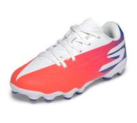 Skechers Kid's Razor 2 Multi-Ground Football Boots, White/Blue/Pink, 9.5 UK
