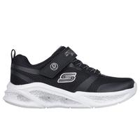 Skechers Boy's S-Lights: Meteor-Lights Sneaker in Black/Gray, Size 3 | Textile/Synthetic