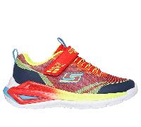 Skechers Boy's S Lights: Tri-Namics 2.0 Sneaker in Red | Textile/Synthetic