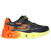 Skechers Boy's S-Lights: Vortex 2.0 - Quantroid Sneaker in Black, Size 1 | Synthetic/Textile