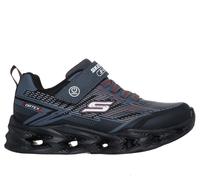 Skechers Boy's S-Lights: Vortex 2.0 -Veltrox Sneaker in Black/Charcoal, Size 10.5 | Synthetic/Textile