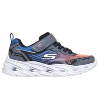 Skechers Boy's S-Lights: Vortex 3.0 Sneaker in Black/Blue/Orange, Size 11.5 | Synthetic/Textile