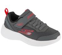 Skechers Boy's Selectors Reset Achieved Sneakers, Charcoal Textile/Charcoal Synthetic/Red, 9.5 UK Child