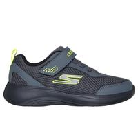 Skechers Lightweight Gore and Strap Sneaker Runners Boys Grey/Lime 1 UK Child
